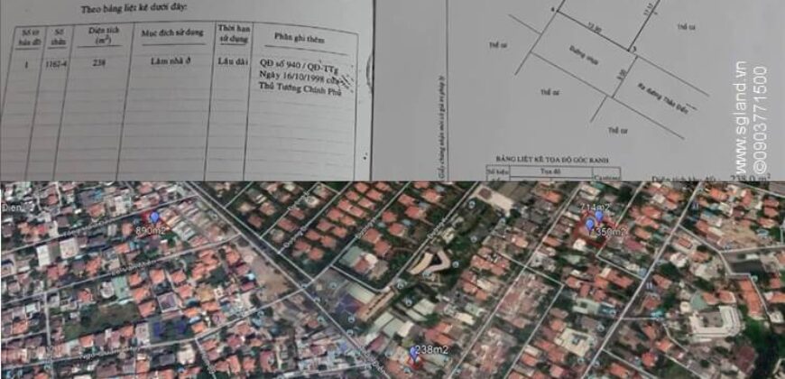 Bán đất khu biệt thự Fideco Thảo Điền