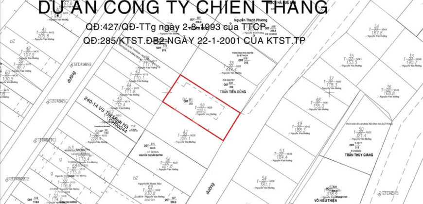 Bán đất biệt thự Thảo Điền