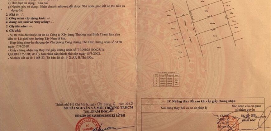 Bán đất Thảo Điền Quận 2