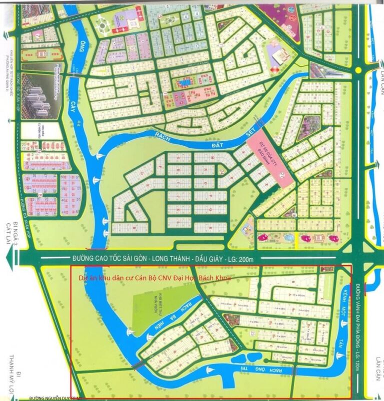 bản đồ nền khu dân cư bách khoa quận 9