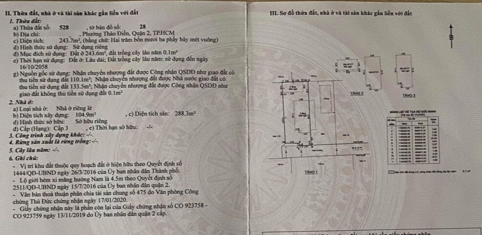 Bán đất biệt thự Thảo Điền