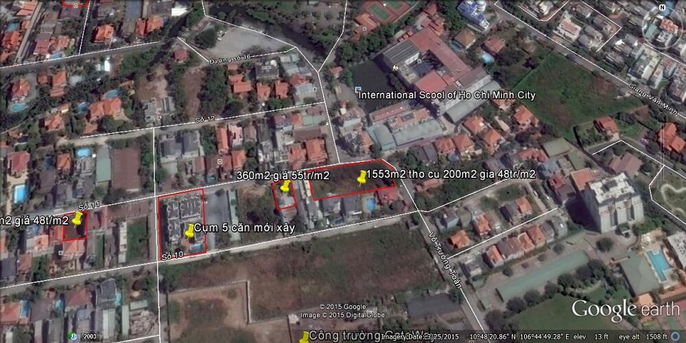 Bán đất Thảo Điền đường Võ Trường Toản