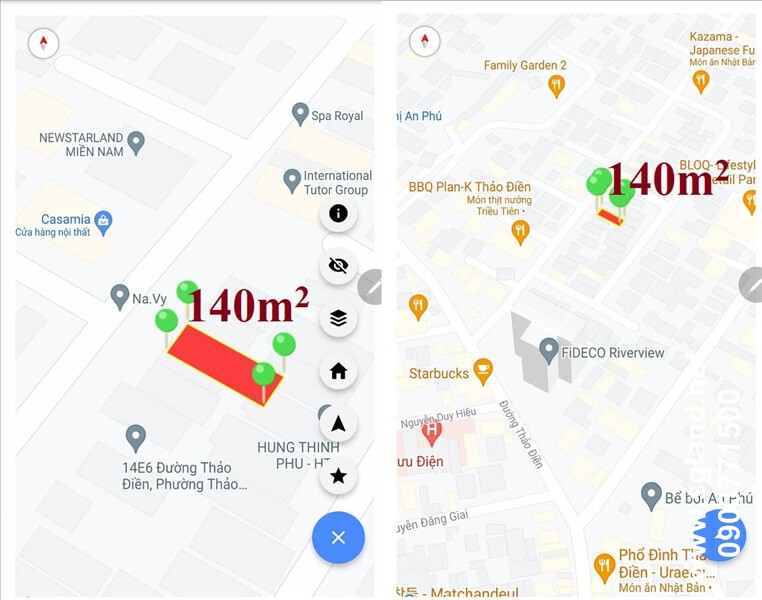 Đất nền biệt thự Fideco Thảo Điền