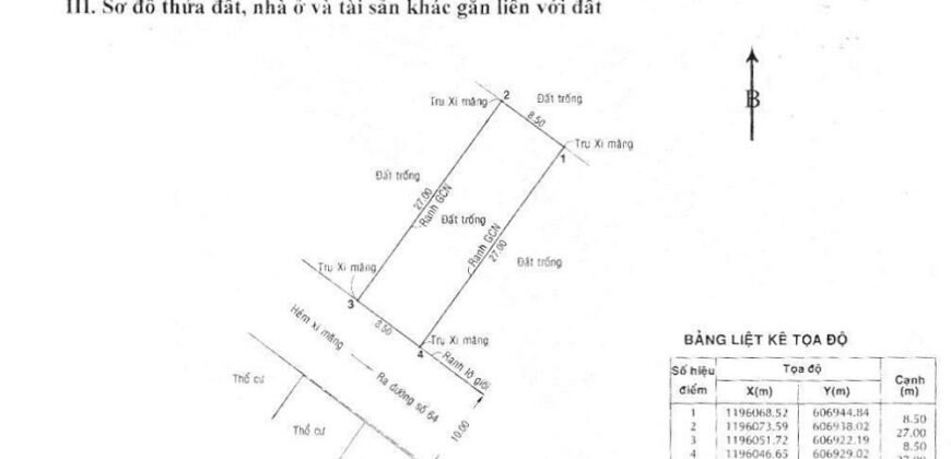 Bán đất Đường số 64 Thảo Điền