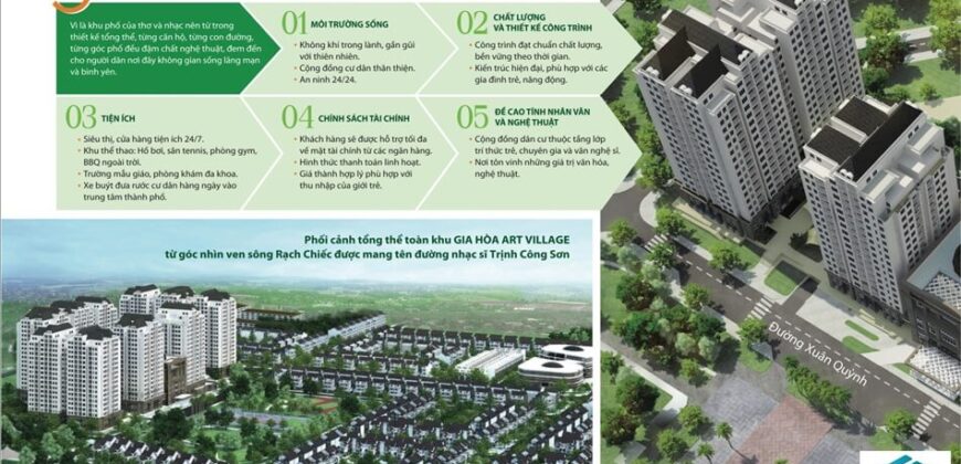 Bán căn hộ Gia Hòa Quận 9 – Giá cực tốt, chỉ 2 tỷ 5