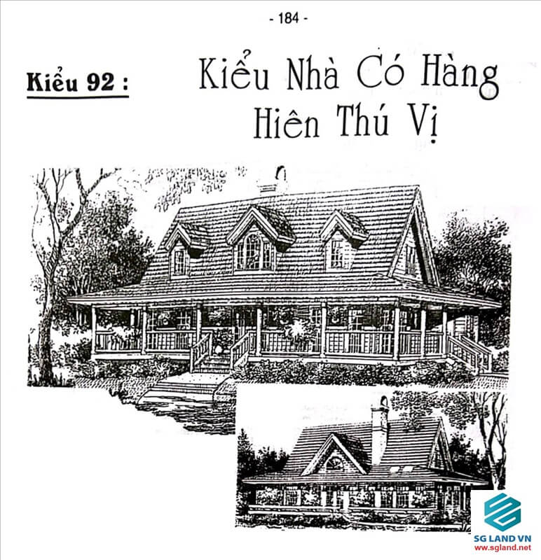 Mẫu nhà vườn đẹp ở nông thôn 363 Nhà phong cách châu Âu cổ điển