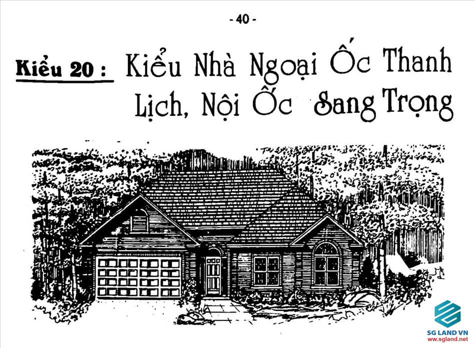 Mẫu nhà biệt thự 1 tầng 335 Nhà vườn đơn giản mà đẹp