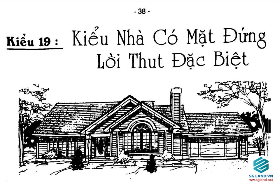 Mẫu nhà biệt thự 1 tầng 333 nha vuon kieu my