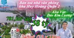 Bán Tòa Nhà Văn Phòng Tại TPHCM | gần sông Sài Gòn, giá 58 tỷ